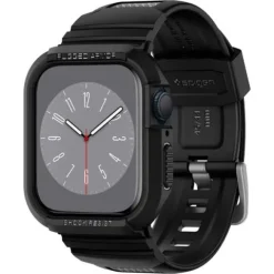 SPIGEN RUGGED ARMOR PRO PASEK DO APPLE WATCH 44/45 MM CZARNY