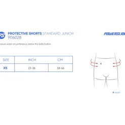 Spodenki Powerslide Standard Protective Shorts Junior XS