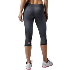 Spodnie 3/4 Reebok CrossFit Reversible damskie dwustronne legginsy getry termoaktywne S