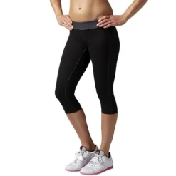 Spodnie 3/4 Reebok CrossFit Reversible damskie dwustronne legginsy getry termoaktywne S