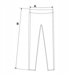 Spodnie Wygodne Leginsy Damskie Mocno Kryjące 1100-018 3XL czarne