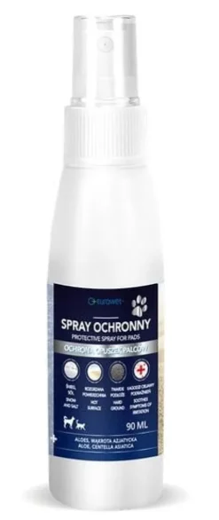 Spray do łap - łagodzi podrażnienia opuszek u psów i kotów Eurowet 90ml