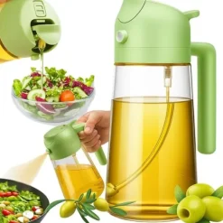 Spryskiwacz szklany do oliwy oleju octu dozownik w sprayu rozpylacz 470 ml