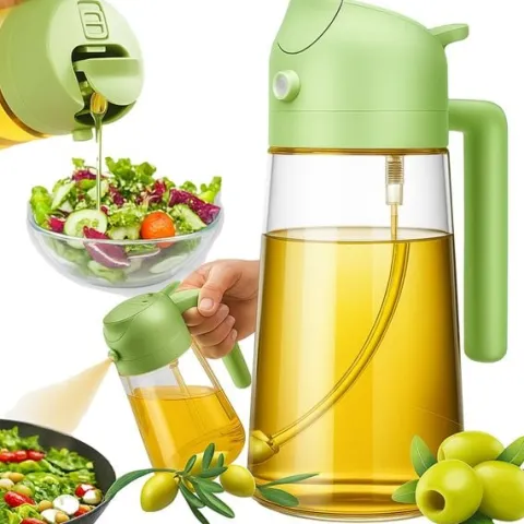 Spryskiwacz szklany do oliwy oleju octu dozownik w sprayu rozpylacz 470 ml