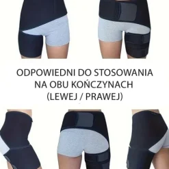 Stabilizator stawu biodrowego uniwersalny pas biodrowy na prawą i lewą nogę