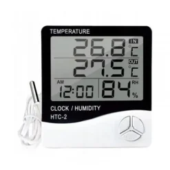 STACJA POGODOWA TERMO-HIGROMETR Z SONDĄ ZEWNĘTRZNĄ LCD ALARM