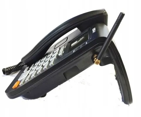 Stacjonarny Telefon Komórkowy Na Kartę Dla Seniora Sim Maxcom Mm28D Biurowy
