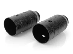 Stalowe pegi podpórki do roweru BMX wymiar 110mm x 50 mm - czarne gwint M14
