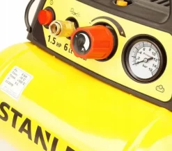 STANLEY KOMPRESOR BEZOLEJOWY SPRĘŻARKA 6L 8 bar