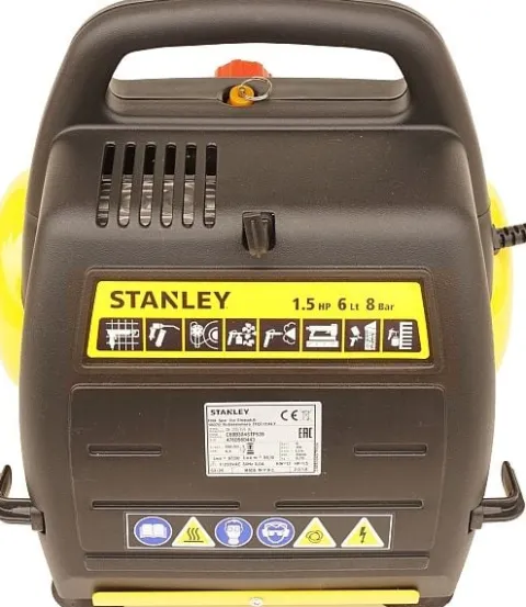 STANLEY KOMPRESOR SPRĘŻARKA 6L 8 BAR + ZESTAW 6el.