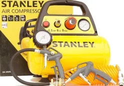 STANLEY KOMPRESOR SPRĘŻARKA 6L 8 BAR + ZESTAW 6el.