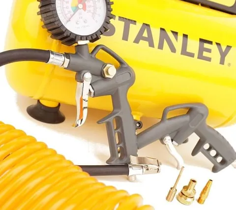 STANLEY KOMPRESOR SPRĘŻARKA 6L 8 BAR + ZESTAW 6el.