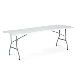 Stół cateringowy ogrodowy składany 244 cm Plonos biały
