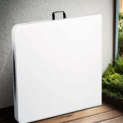 Stół cateringowy ogrodowy składany 244 cm Plonos biały