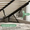 Stelaż do Łóżka 140x200 cm Podnoszony Metalowy Wkład pod Materac 28 listew