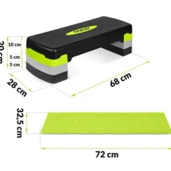 Step do ćwiczeń 3 stopnie NS-400 zielony
