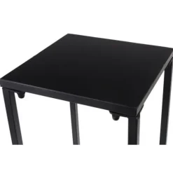 Stojak Metalowy Kwietnik na Kwiaty Dekoracje do Salonu Czarny 60 cm Loft