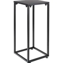 Stojak Metalowy Kwietnik na Kwiaty Dekoracje do Salonu Czarny 60 cm Loft