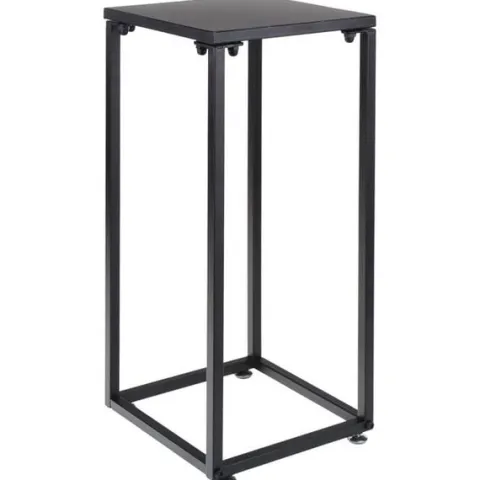 Stojak Metalowy Kwietnik na Kwiaty Dekoracje do Salonu Czarny 60 cm Loft