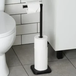 Stojak na papier toaletowy czarny 56 cm