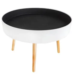Stolik kawowy okrągły ze schowkiem 60cm