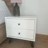 STOLIK NOCNY skandynawski 45 cm biały mat
