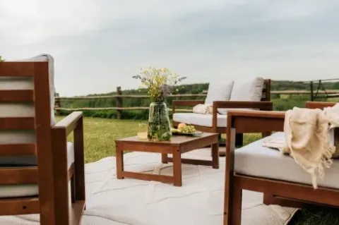 Stolik ogrodowy taras drewno Chillout Table HB