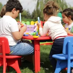 stolik plastikowy dla dzieci King żółty