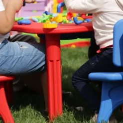 stolik plastikowy dla dzieci King żółty