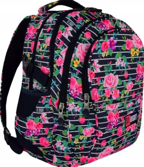 ST.RIGHT PLECAK SZKOLNY MŁODZIEŻOWY LIGHT ROSE