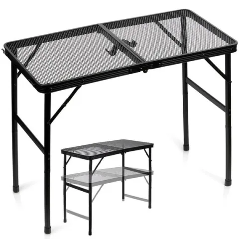 Stół Turystyczny Stolik Składany Rozkładany Kempingowy Ogrodowy 2w1 80x40cm