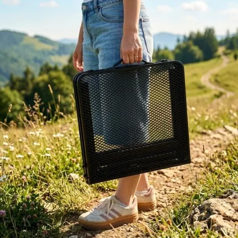 Stół Turystyczny Stolik Składany Rozkładany Kempingowy Ogrodowy 2w1 80x40cm