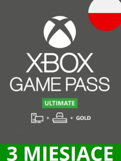 SUBSKRYPCJA XBOX GAME PASS ULTIMATE 3 MIESIĄCE - BEZ VPN