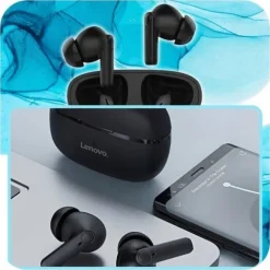 SŁUCHAWKI BEZPRZEWODOWE BLUETOOTH LENOVO HT05 Z POWERBANKIEM NOWY MODEL 5.1