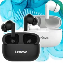 SŁUCHAWKI BEZPRZEWODOWE BLUETOOTH LENOVO HT05 Z POWERBANKIEM NOWY MODEL 5.1