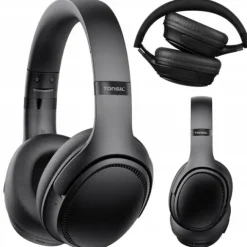 Słuchawki Bezprzewodowe TONSIL R35 Nauszne Bluetooth 5.3 ANC PRO BT Czarne