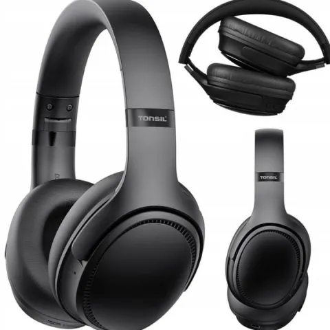 Słuchawki Bezprzewodowe TONSIL R35 Nauszne Bluetooth 5.3 ANC PRO BT Czarne