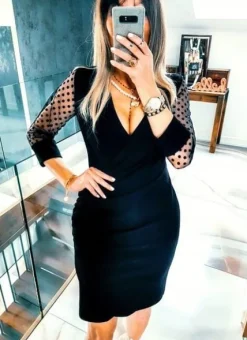 . SUKIENKA BEŻOWA ELEGANCKA WIZYTOWA SIATECZKA 44