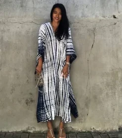 Sukienka PAREO na plażę PLAŻOWE długa LETNIA narzutka tunika BOHO