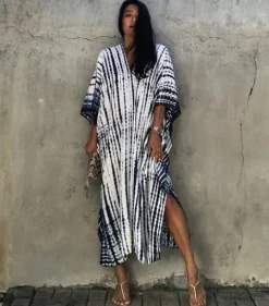 Sukienka PAREO na plażę PLAŻOWE długa LETNIA narzutka tunika BOHO