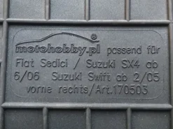 Suzuki Swift III DYWANIKI GUMOWE DEDYKOWANE PRZODY