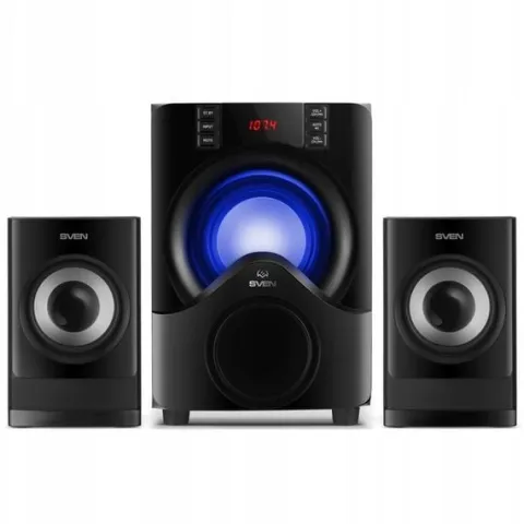 SVEN MS-312 głośniki komputerowe 2.1 BLUETOOTH, USB, FM, WYŚWIETLACZ, PILOT