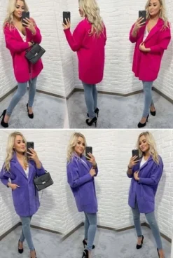 Sweter ALPAKI kurtka WEŁNA MODNE KOLORY oversize