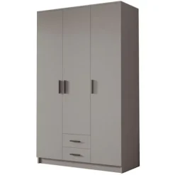 Szafa ADA I 120 cm - pojemna garderoba - KASZMIR+CZARNY