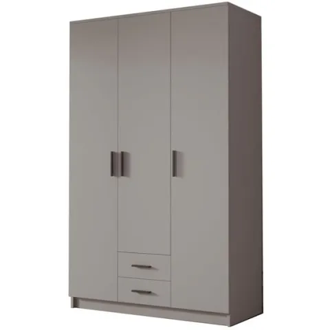 Szafa ADA I 120 cm - pojemna garderoba - KASZMIR+CZARNY
