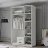 Szafa ADA I 120 cm - pojemna garderoba - CZARNY+ZŁOTY