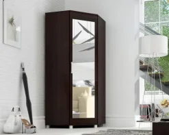 Szafa narożna z lustrem 80/80 wenge, 5 kolorów