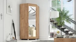 Szafa narożna z lustrem 80/80 wenge, 5 kolorów