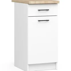 SZAFKA KUCHENNA OLIWIA S 40cm 1D 1S BIAŁA