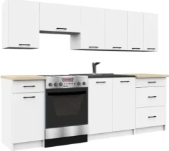 SZAFKA KUCHENNA OLIWIA S 80cm 3S BIAŁA